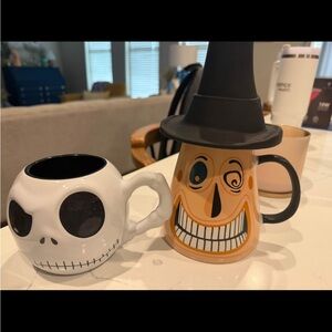 Set of Nightmare Before Christmas double sided mugs